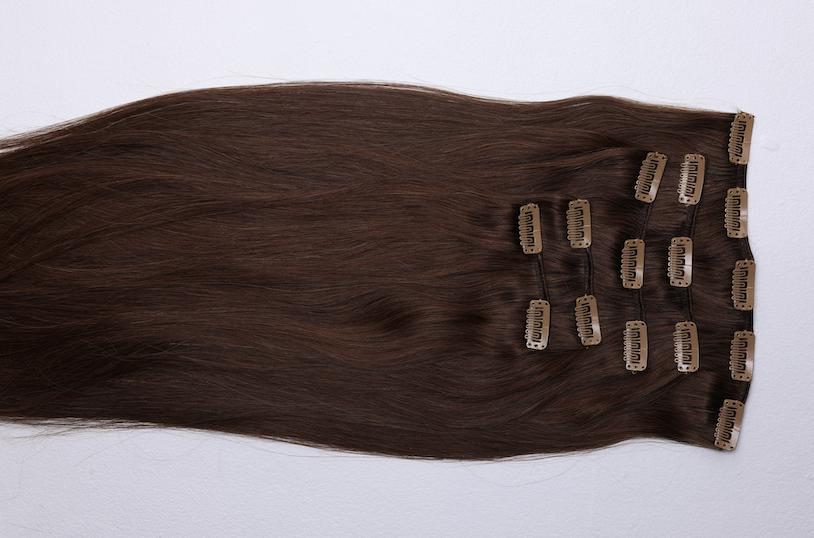 Straight Clip-In Extensions – Luxor (Brown)