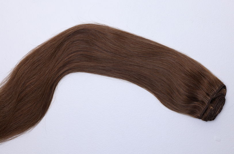 Straight Clip-In Extensions – Sphinx (Middle Light Brown)