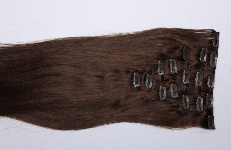 Straight Clip-In Extensions – Giza (Ash Brown)
