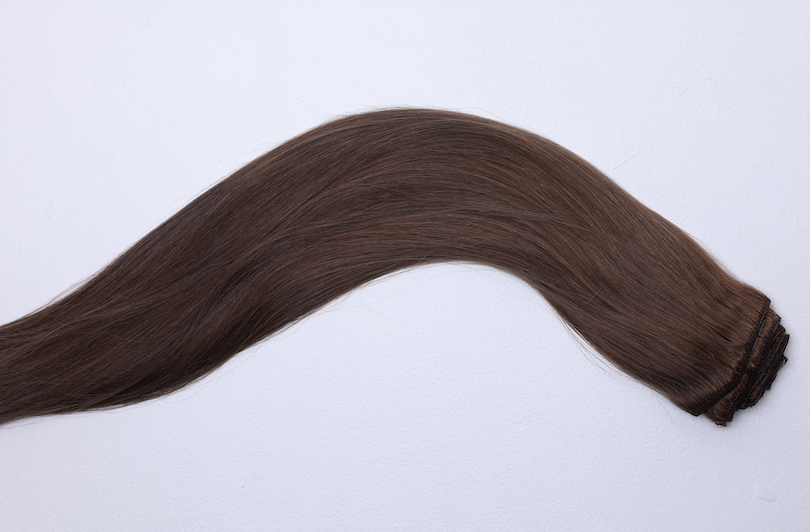 Straight Clip-In Extensions – Giza (Ash Brown)