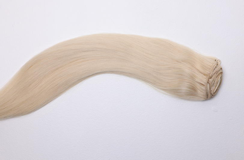 Straight Clip-In Extensions – Platinum RA (Platinum Blonde)