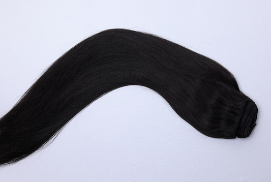 Straight Clip-In Extensions – Dark Night (Natural Black)