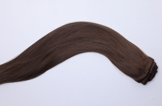 Straight Clip-In Extensions – Giza (Ash Brown)